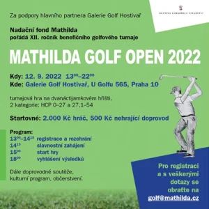 Pozvánka na Mathilda Golf Open 2022
