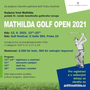 Pozvánka na Mathilda Golf Open 2021
