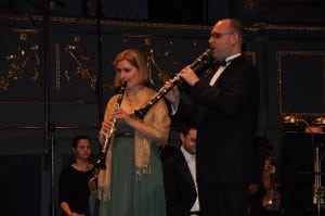 klarinetisté Ludmila Peterková s Milanem Arnerem