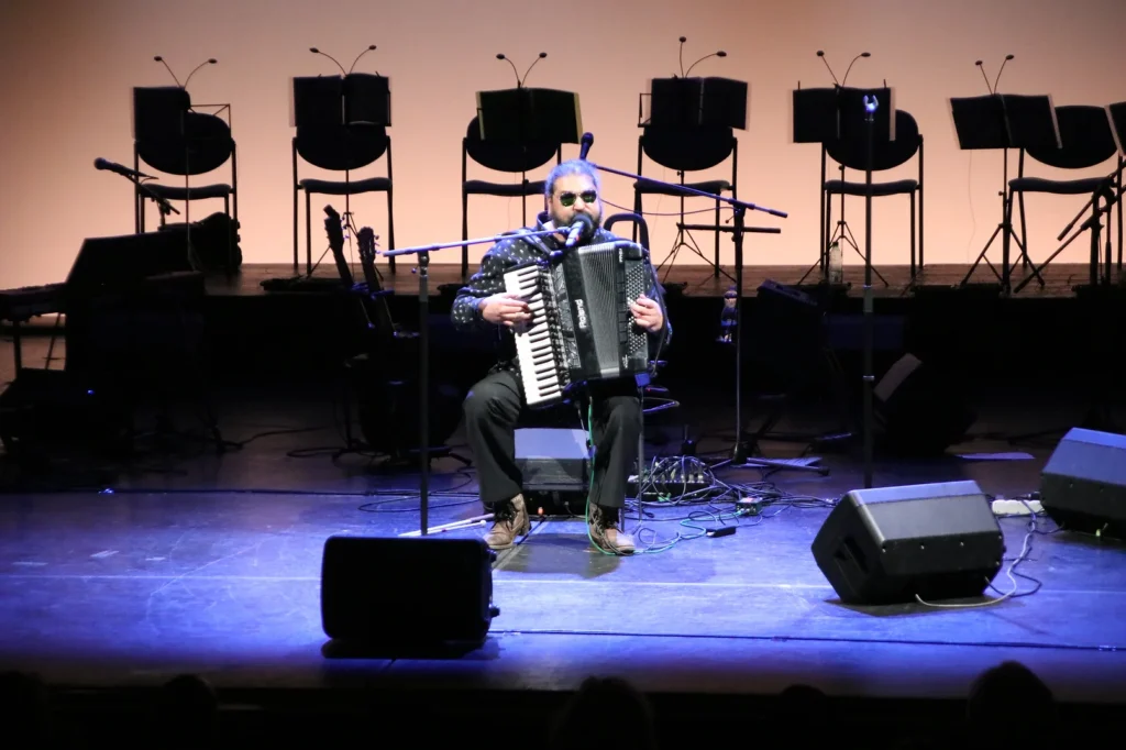 Mário Biháry se svým akordeonem - 2022